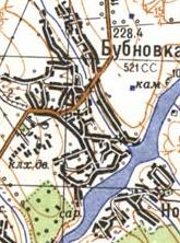 Топографічна карта Бубнівки
