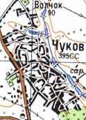 Топографическая карта Чукова