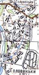 Топографічна карта Головеньок