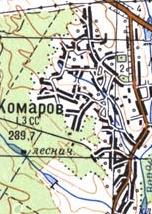 Топографічна карта Комарового