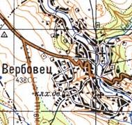 Топографічна карта Вербовця