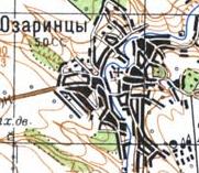 Topographic map of Ozaryntsi