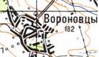 Topographic map of Voronivtsi