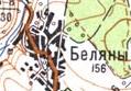 Топографічна карта Білянів