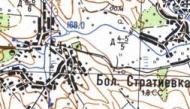 Топографическая карта Большей Стратиевки