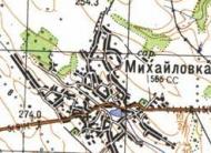 Topographic map of Mikhaylivka