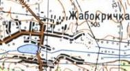 Topographic map of Zhabokrychka