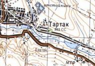 Топографічна карта Тартака
