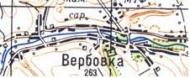 Topographic map of Verbivka