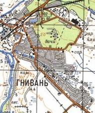 Topographic map of Gnivan