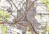Топографическая карта Жмеринки