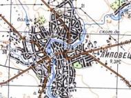 Топографічна карта Липовця