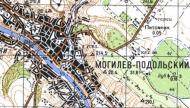 Топографическая карта Могилева-Подольского