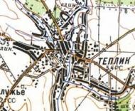 Топографическая карта Теплика