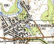 Topographic map of Severynivka