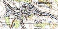 Топографічна карта Рудницького