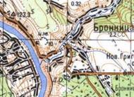 Топографічна карта Бронниці