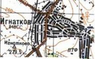 Топографічна карта Гнаткового