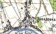 Топографічна карта Завадівки