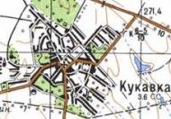 Топографическая карта Кукавки