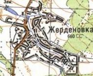 Topographic map of Zherdenivka