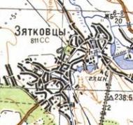 Topographic map of Zyatkivtsi