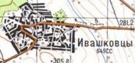 Topographic map of Ivashkivtsi