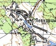 Топографічна карта Левківців