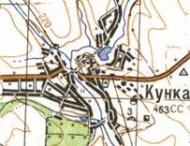 Топографическая карта Кунки