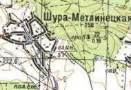 Топографічна карта Шура-Мітлинецької