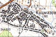 Топографічна карта - Кацмазів