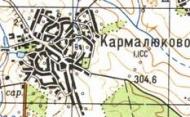 Topographic map of Karmalyukove