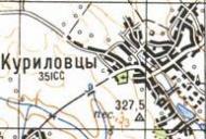 Topographic map of Kurylivtsi