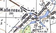 Топографическая карта Жабелевки