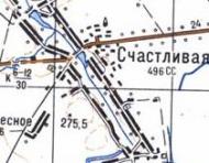 Topographic map of Schaslyva