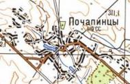 Топографічна карта Почапинців