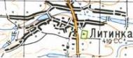 Топографічна карта Літинка