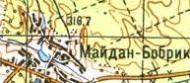 Топографічна карта Майдан-Бобрика