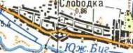 Топографічна карта Слобідки