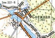 Topographic map of Snizhna