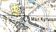 Topographic map of Mali Kutyscha