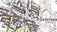 Топографічна карта Сальниці