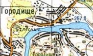 Топографічна карта Городищого