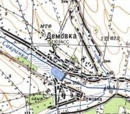 Топографічна карта Демівки