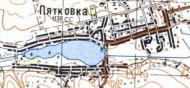 Топографическая карта Пятковки