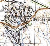 Topographic map of Ocheretnya