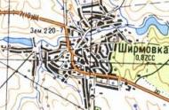 Топографічна карта Ширмівки