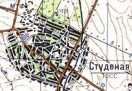 Topographic map of Studena