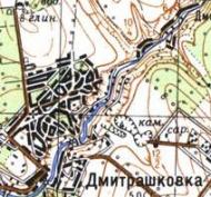 Топографічна карта Дмитрашківки