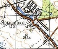 Топографічна карта Яришівки